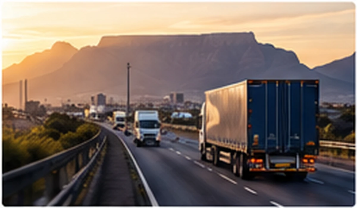 Illustrative South African transport network